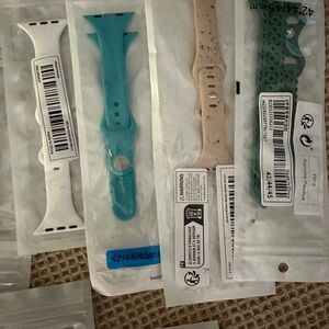 Smartwatch Band Set - White, Blue, Beige